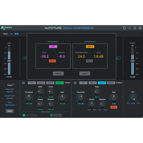 Antares Audio Technologies Auto-Tune Vocal Compressor Plug-In