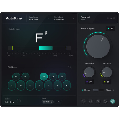 Antares Audio Technologies AutoTune 2026 Vocal Pitch-Correction Plug-In (Perpetual License)