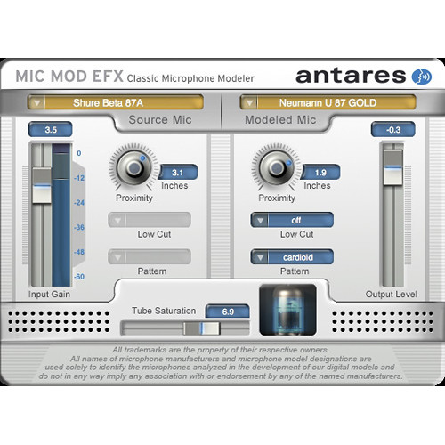 Antares Audio Technologies Mic Mod Classic Microphone Modeler Plug-In (Download)