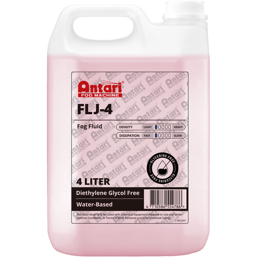 Antari FLJ-4 Light Hang Time Fog Fluid (1 Gallons, Red Tint)