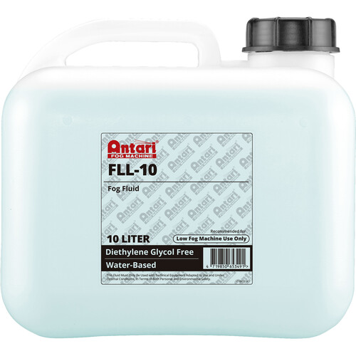 Antari FLL-10 Low Fog Effects Fluid for Antari Fog Machines (2.6 Gallon, Blue Formula)