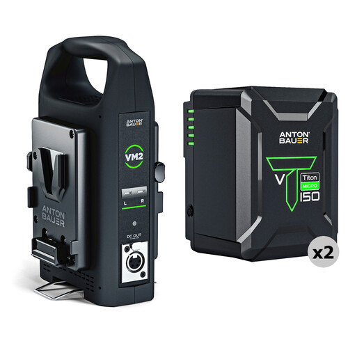 Anton/Bauer Titon Micro 150 2-Battery Kit with VM2 Charger (V-Mount)