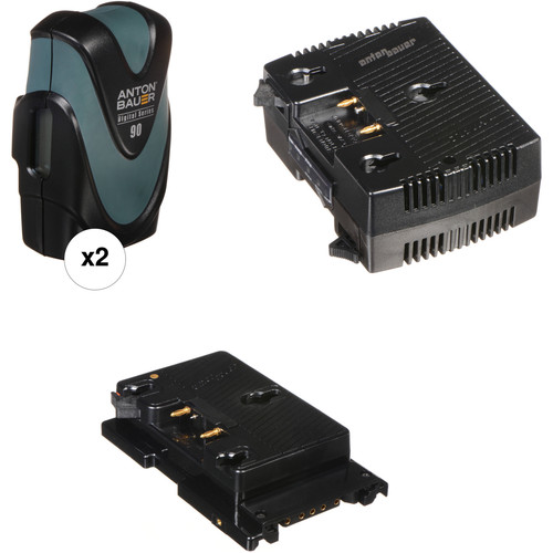 Anton/Bauer Digital 90 2-Battery Kit with TWIN Charger & Sony F5/F55 Plate (Gold Mount)