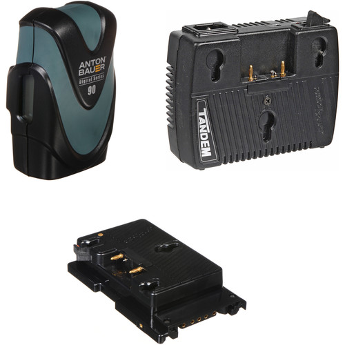 Anton/Bauer Digital 90 Battery Kit with Tandem-70 Charger & Sony F5/F55 Plate (Gold Mount)