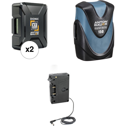 Anton/Bauer Dionic XT90 & Digital 150 Battery Kit & Plate for Canon C300/C500 (Gold Mount)