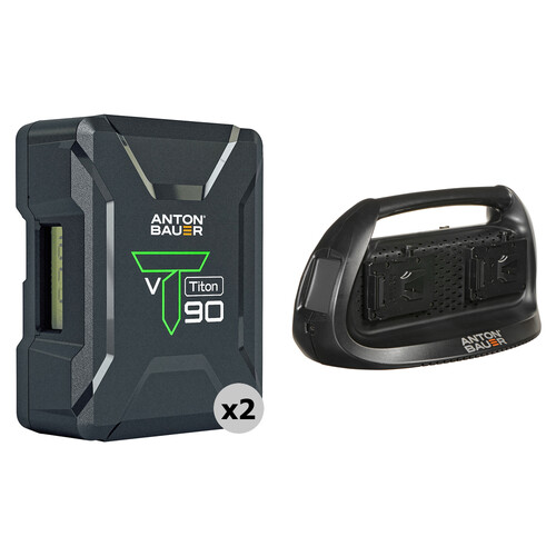 Anton/Bauer Titon 90 2-Battery Kit with Quad Charger (V-Mount)