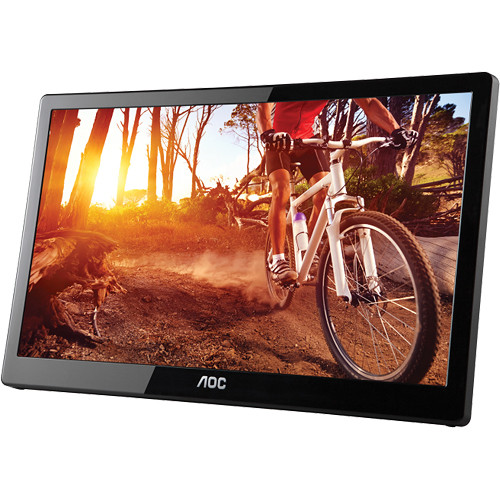 AOC e1659Fwu 15.6" Widescreen USB 3.1 Gen 1 Powered LED Backlit LCD Monitor