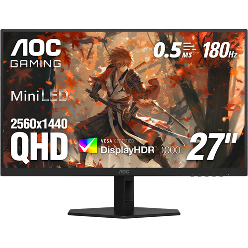 AOC Q27G40XMN 27" 1440p HDR 180 Hz Gaming Monitor
