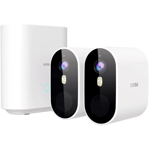 aosu WirelessCam System Pro 2K Outdoor Wi-Fi Night Vision Security Camera System