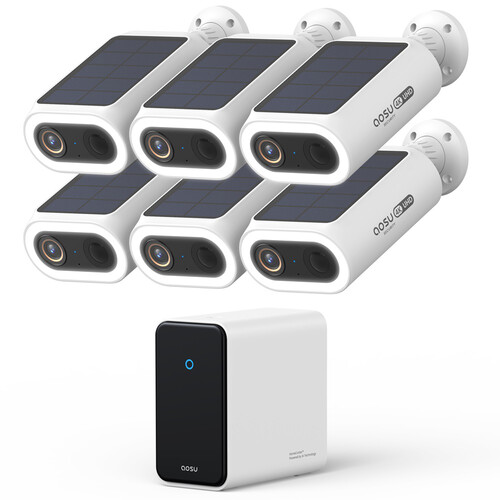 aosu SolarCam P1 Max 4K Outdoor HomeCortex 6-Camera Kit