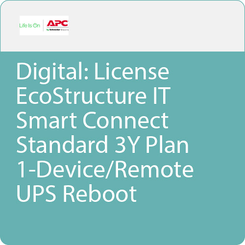 APC Digital: License EcoStructure IT Smart Connect Standard 3Y Plan/1-Device/Remote UPS Reboot