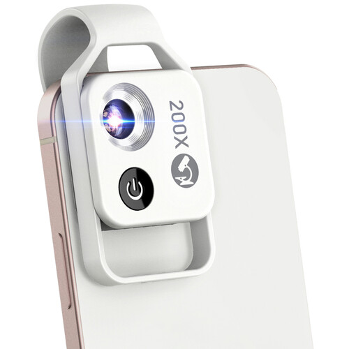 Apexel 200x Mobile LED Microscope Lens (White)