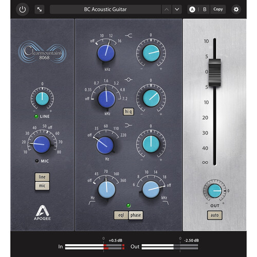 Apogee Electronics Clearmountain's 8068 Mixing Console Plug-In