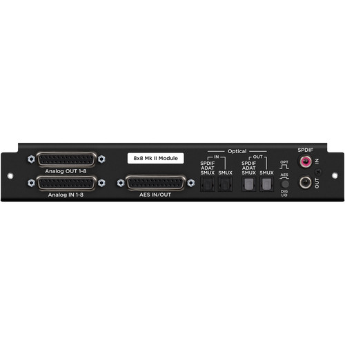 Apogee Electronics 8x8 Mk II Module - 16-Channel Analog and AES/Optical I/O Module for Symphony I/O Mk II