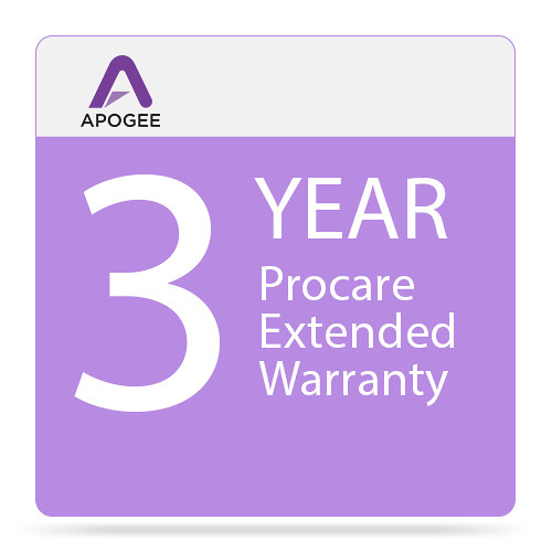Apogee Electronics Procare Warranty Extension for Ensemble Thunderbolt Audio Interface