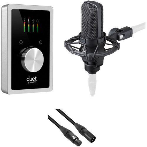 Apogee Electronics Duet USB Home Recording Kit with Audio-Technica AT4040 Large-Diaphragm Condenser Mic