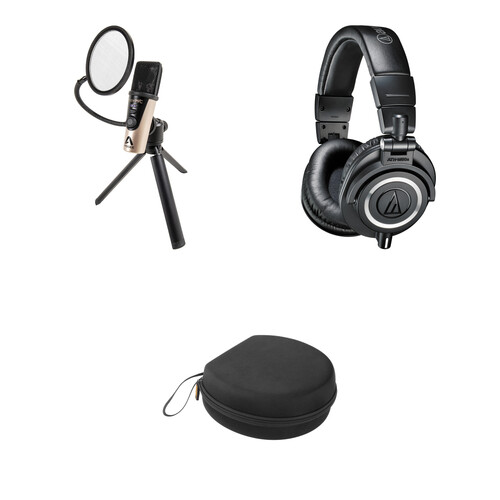 Apogee Electronics HypeMiC USB Cardioid Condenser Microphone Kit with Audio-Technica ATH-M50x Headphones & Case