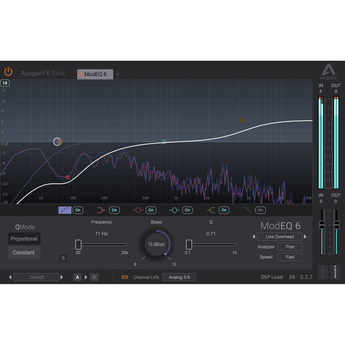 Apogee Electronics ModEQ 6 FX Rack 6-Band Visual Equalizer Plug-In (Download, Promo)