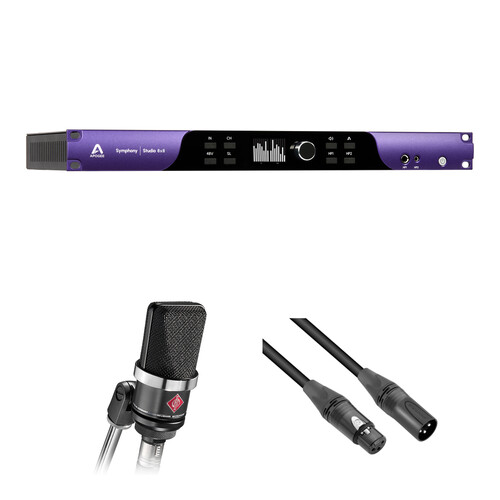 Apogee Electronics Symphony Studio 8x8 USB-C Audio Interface Kit with Condenser Microphone and Cable
