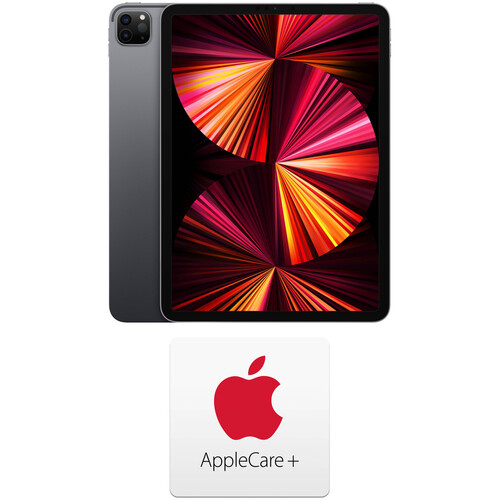 Apple 11" iPad Pro and AppleCare+ Protection Plan Kit (Mid 2021, 512GB, Wi-Fi Only, Space Gray)