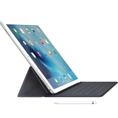 Apple 12.9" iPad Pro with Apple Smart Keyboard and Apple Pencil Kit (128GB, Wi-Fi Only, Silver)
