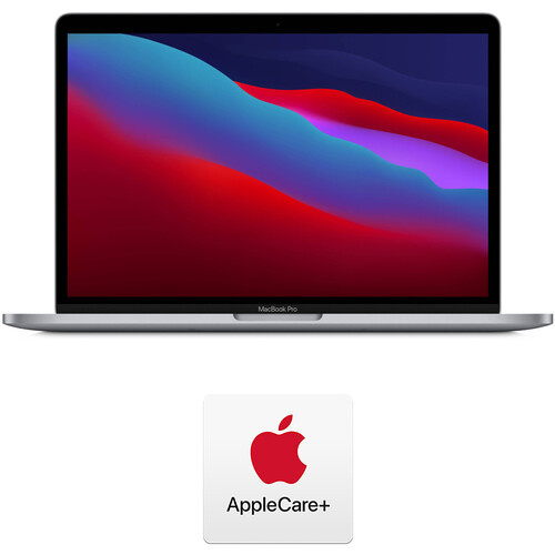Apple 13.3" MacBook Pro M1 Chip with Retina Display (Late 2020, Space Gray) and AppleCare+ Protection Plan