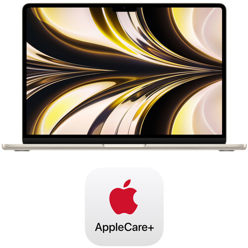 Apple 13.6" MacBook Air Kit with AppleCare+ (M2, Starlight)