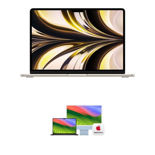 Apple 13.6" MacBook Air Kit with AppleCare+ (M2, Starlight)