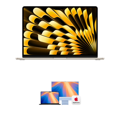 Apple 15" MacBook Air Kit with AppleCare+ (M4, Starlight)