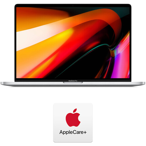 Apple 16" MacBook Pro (Late 2019, Silver) and AppleCare+ Protection Plan