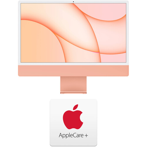 Apple 24" iMac with M1 Chip Kit with AppleCare+ (Orange)