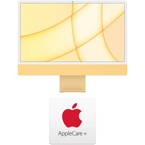Apple 24" iMac with M1 Chip Kit with AppleCare+ (Yellow)