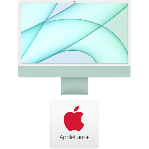 Apple 24" iMac with M1 Chip Kit with AppleCare+ (Green)
