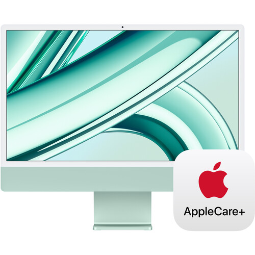 Apple 24" iMac with M3 Chip Kit with AppleCare+ (Green)