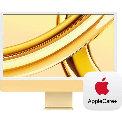 Apple 24" iMac with M3 Chip Kit with AppleCare+ (Yellow)