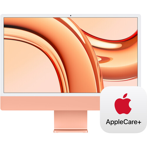 Apple 24" iMac with M3 Chip Kit with AppleCare+ (Orange)