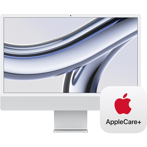 Apple 24" iMac with M3 Chip Kit with AppleCare+ (Silver)