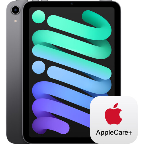 Apple 8.3" iPad mini and AppleCare+ Protection Plan Kit (6th Gen, 64GB, Wi-Fi Only, Space Gray)