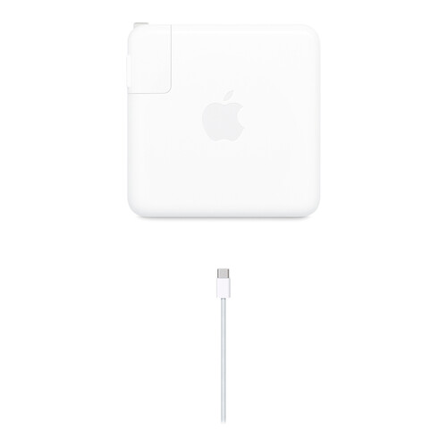 Apple 96W USB-C Power Adapter with USB-C Woven Charging Cable Kit (3.3' / 1 m, White)