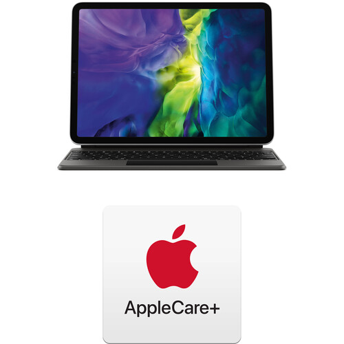 Apple iPad Pro 11" with Magic Keyboard and AppleCare+ Protection Plan Kit (1TB, Wi-Fi + 4G LTE, Space Gray, Previous Gen)