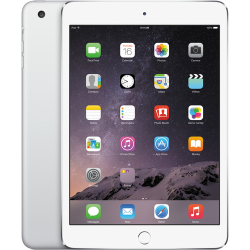 Apple 128GB iPad mini 3 (Wi-Fi Only, Silver) MGP42LL/A B&H Photo