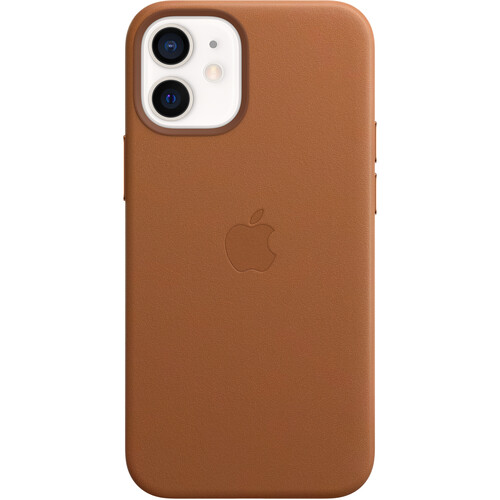 Apple iPhone 12 mini Leather Case with MagSafe (Saddle Brown)