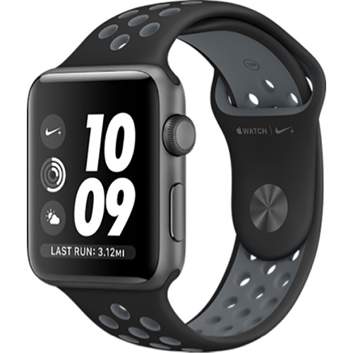 Apple Watch Nike+ Series 2 42mm Smartwatch (Space Gray Aluminum Case, Black/Cool Gray Nike+ Band)