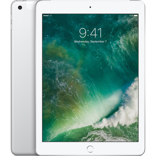 Apple 9.7" iPad (2017, 32GB, Wi-Fi + 4G LTE, Silver)