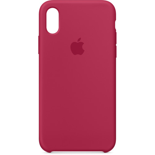 Apple iPhone X Silicone Case (Rose Red)