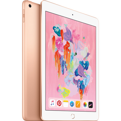 Apple 9.7" iPad (Early 2018, 128GB, Wi-Fi + 4G LTE, Gold)