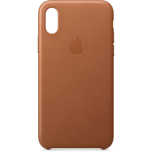 Apple iPhone Xs Leather Case (Saddle Brown)