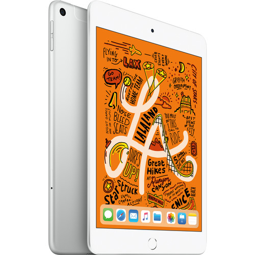Apple 7.9" iPad mini (Early 2019, 256GB, Wi-Fi + 4G LTE, Silver)