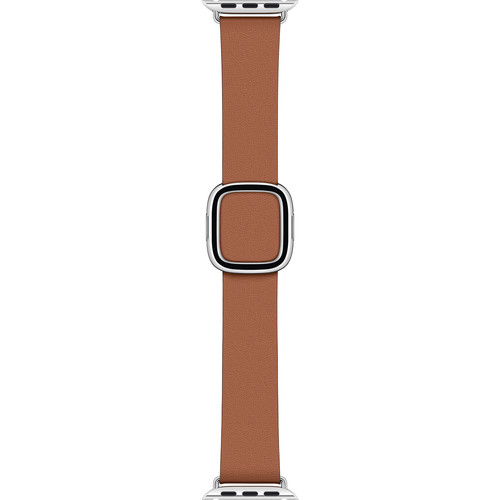 Apple Modern Buckle Band for Apple Watch (40mm, Medium, Saddle Brown)