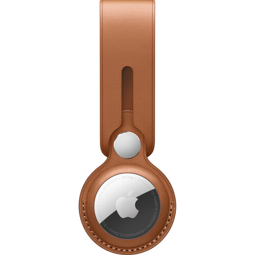 Apple AirTag Leather Loop (Saddle Brown)